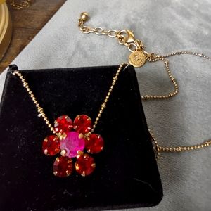 Loren Hope Flower Pendant Necklace (Holiday Series) NWOT